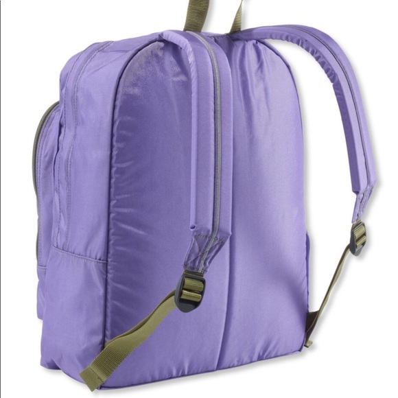 purple ll bean backpack